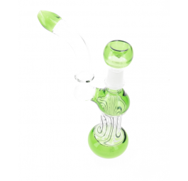 Fajka wodna Bubbler 22cm 18,8mm szlif męski ZIELON