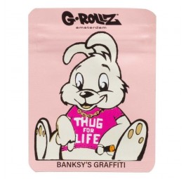 Torebka schowek Banksy Thug 4 Life 65x85mm 1szt