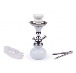 Fajka wodna Shisha 1-wężowa WHITE LADY 26 cm