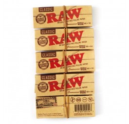 Bibułki RAW Connoisseur Single Wide + Filterki BOX 24  szt.